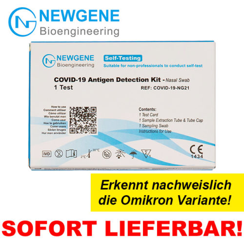 Newgene Bioengineering COVID-19 Rapid Antigen Test (Laien) - 1 Stück